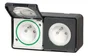 Double prise avec terre saillie Mureva Styl, SCHNEIDER ELECTRIC, anthracite