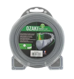 Coque fil en nylon ondulé rond, OZAKI ENERGY LINE, L.15 m, diam. 2.4 mm