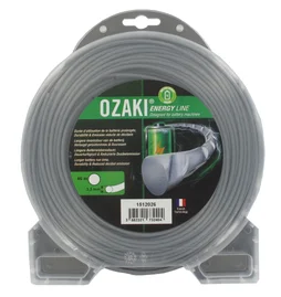 Coque fil en nylon ondulé rond, OZAKI ENERGY LINE, L.46 m, diam. 3.3 mm