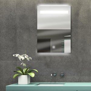 Miroir lumineux, l.50 x H.70 cm Portland