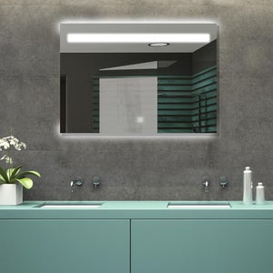 Miroir lumineux, l.100 x H.70 cm Portland