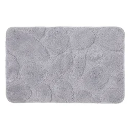 Tapis de bain l.50 x L.80 cm gris, Pebbles SENSEA