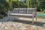 Salon bas de jardin aluminium blanc Cayenne DCB GARDEN, 7 personnes