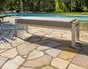 Salon bas de jardin aluminium blanc Cayenne DCB GARDEN, 7 personnes