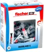 Cheville à expansion, FISCHER, diam.8 x L.45 mm, 20 pièces