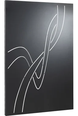 Plaque de protection murale noir sable EQUATION Infinity droite, l.80 cm x H.12