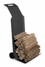 Chariot a buches noir sable DEVAUX Capucines l.40 x H.100 cm