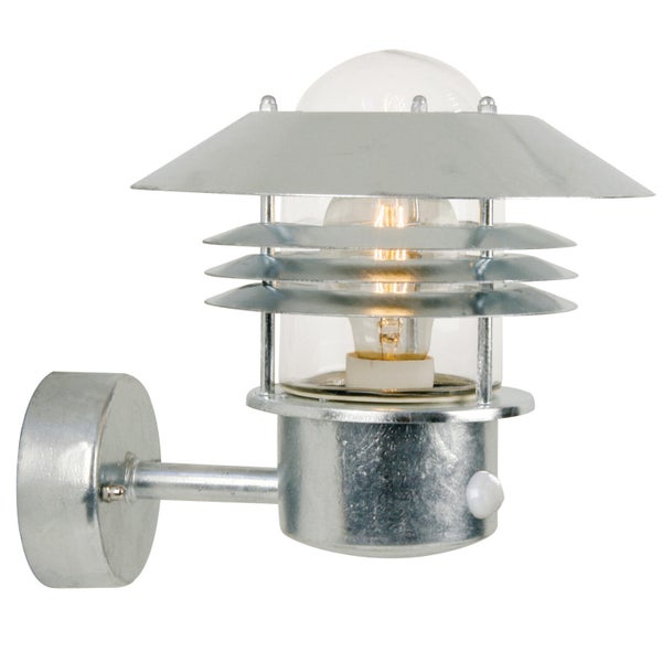 Applique extérieure détecteur E27 max 60W acier Vejers NORDLUX