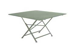 Table de jardin FERMOB Cargo carré vert 8 personnes