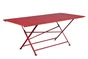 Table de jardin FERMOB Cargo rectangulaire rouge 8 personnes