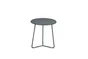 Table de jardin basse FERMOB Cocotte rond gris / argent 1 personnes