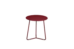 Table de jardin basse FERMOB Cocotte rond rouge 1 personnes