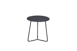 Table de jardin basse FERMOB Cocotte rond noir 1 personnes