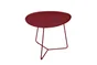 Table de jardin basse FERMOB Cocotte ovale rouge 1 personnes