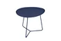 Table de jardin basse FERMOB Cocotte ovale bleu 1 personnes
