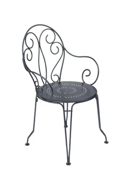  Fauteuil de jardin FERMOB Montmartre en acier noir 