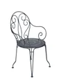  Fauteuil de jardin FERMOB Montmartre en acier noir 