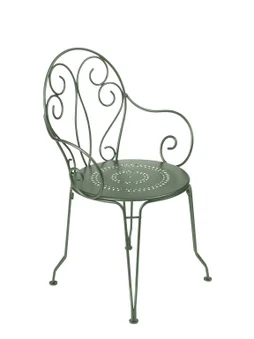 Fauteuil de jardin FERMOB Montmartre en acier vert
