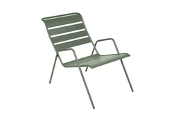Fauteuil bas de jardin FERMOB Monceau en acier vert