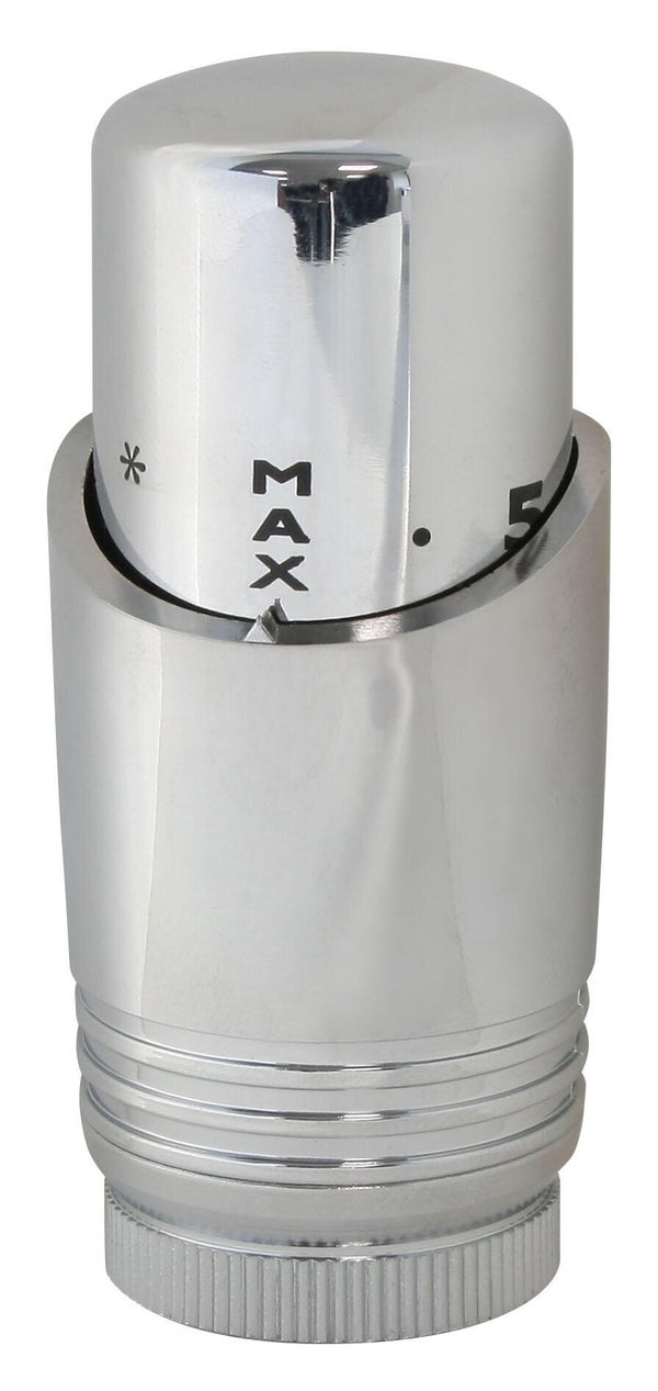 Tête de robinet thermostatique droit mâle plastique chromé SOMATHERM FOR YOU