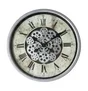 Horloge métal mécanisme gris 46 cm