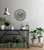 Horloge métal mécanisme gris 46 cm