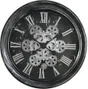 Horloge métal mécanisme noir 34 cm