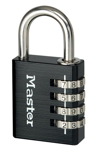 Cadenas à combinaison aluminium, MASTER LOCK, l.40 mm