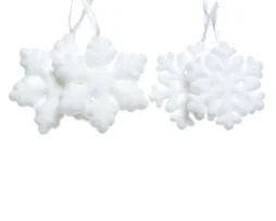 Flocon de neige en mousse, blanc