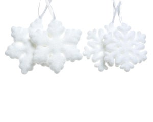 Flocon de neige en mousse, blanc