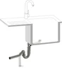 Solution gain de place evier 1 cuve diam. 90 mm