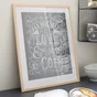 Cadre bois brut, 50 x 70 cm, naturel