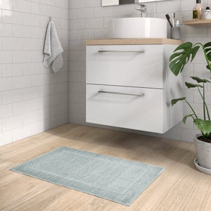 Tapis de bain l.51 x L.82 cm vert, Terry SENSEA