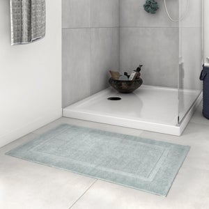 Tapis de bain l.51 x L.82 cm vert, Terry SENSEA