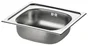 Evier à encastrer 1 cuve, inox, gris / argent