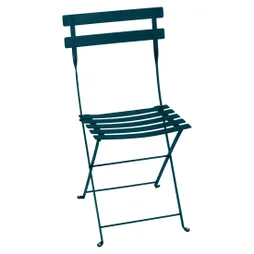 Chaise de jardin FERMOB Bistro en acier bleu