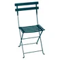 Chaise de jardin FERMOB Bistro en acier bleu