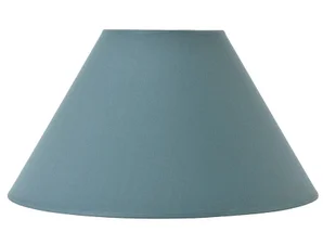 Abat-jour Fe, diam.40 cm coton, pétrole COREP
