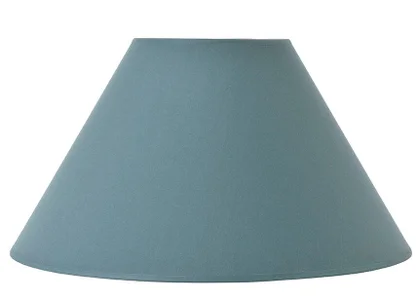 Abat-jour Fe, diam.40 cm coton, pétrole COREP
