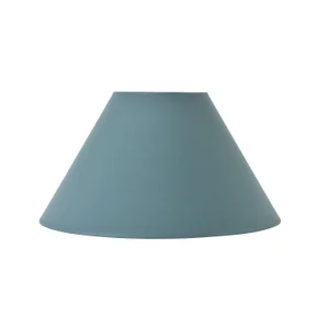 Abat-jour Fe, diam.40 cm coton, pétrole COREP