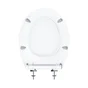 Abattant frein de chute déclipsable Click & Clean slim, blanc