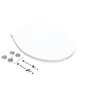 Abattant frein de chute déclipsable Click & Clean slim, blanc