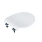 Abattant wc thermodur click & clean slim frein de chute declip blanc