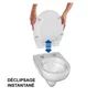 Abattant wc thermodur click & clean slim frein de chute declip blanc