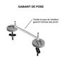 Abattant wc thermodur click & clean slim frein de chute declip blanc