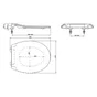 Abattant wc thermodur click & clean slim frein de chute declip blanc