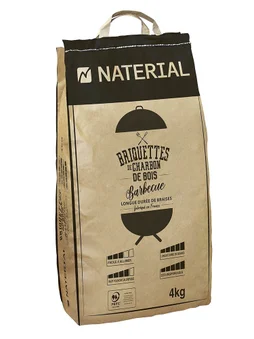 Briquettes de bois pour barbecue NATERIAL 4 kg