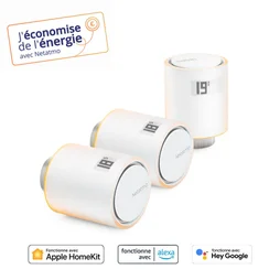 Pack 3 Têtes Thermostatiques Connectées et Intelligentes NETATMO