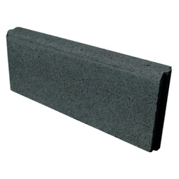 Bordure à planter béton gris ardoise, H.20 x L.50 cm