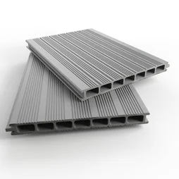 Lame de terrasse chausey 3000x220x22mm composite gris clair